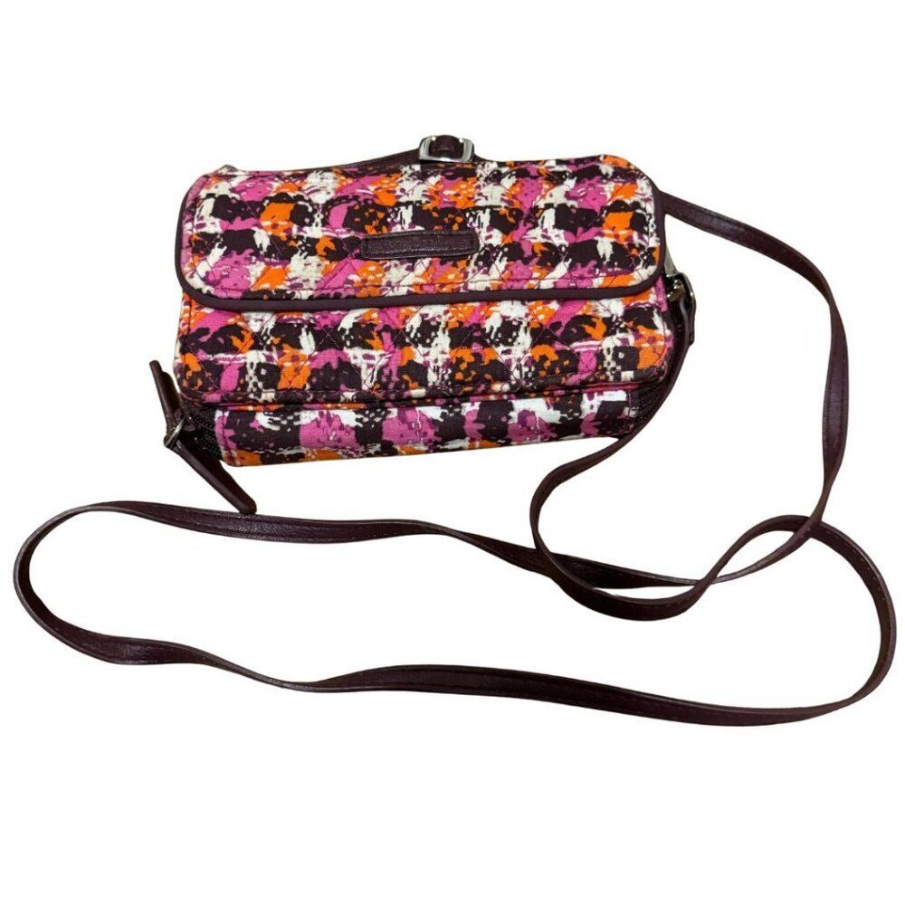 Vera Bradley Houndstooth Tweed RFID All‑In‑One Crossbody Bag